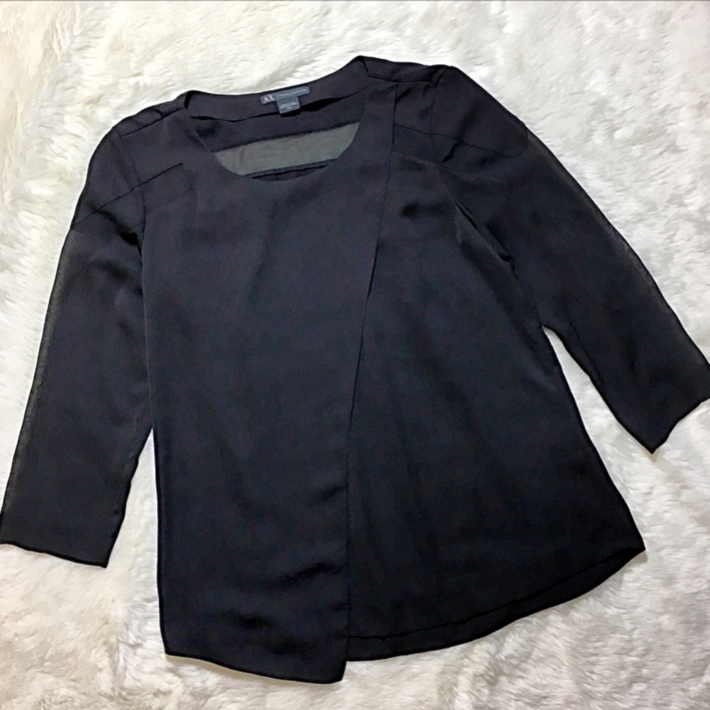 ARMANI EXCHANGE Black Blouse